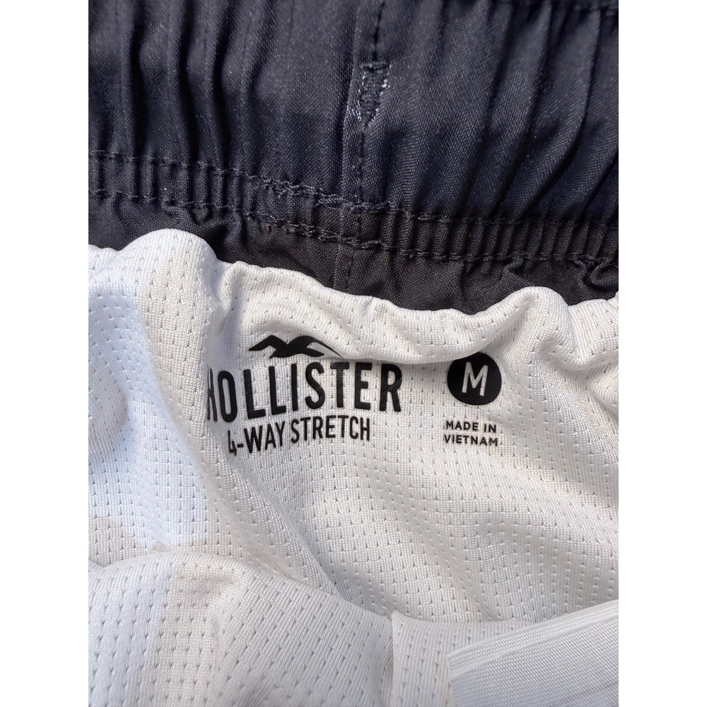 Hollister Mens Ombre Swim Trunks 4-Way Stretch Blue Gradient Board Shorts Size M - Picture 2 of 4